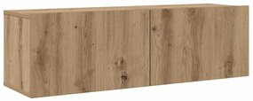 Conjunto de Estantes para TV 8 pcs carvalho artisiano