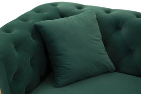 SOFÁ EMY VERDE COM ALMOFADAS 162X83X76 CM
