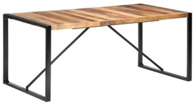 Mesa de jantar 180x90x75 cm madeira maciça c/ acabam. sheesham