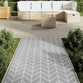 Tapete de exterior 120x180 cm ARAKIL PP cinzento