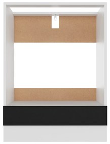 Armário para forno "Riga" 60x46x81,5 cm derivados madeira preto