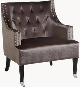 Poltrona em veludo Darlington