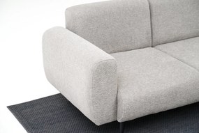 Sofá de 3 Lugares Side – Cinzento Claro – 235x77x82 cm