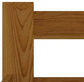 Estrutura de cama 90x200 cm madeira pinho maciço castanho mel