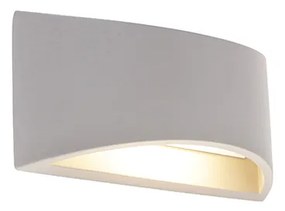 Candeeiro de parede industrial cinzento em betão - Creil Industrial