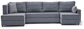Sofá-Cama de Canto Ece – Cinzento – 315 cm x 88 cm x 160 cm