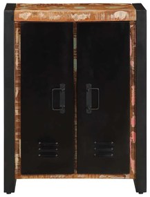 Aparador multicor 55x35x70 cm madeira maciça recuperada