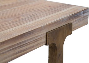 MESA DE JANTAR ANKARA 80X80X76 CM CASTANHO E DOURADO (CADEIRAS NÃO INCLUÍDAS)