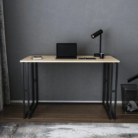Secretária para Estudo Kane – Preto Carvalho – 120x60x74,8 cm