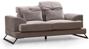 Sofá de 2 Lugares Frido – Cinzento Claro – 185x100x92 cm
