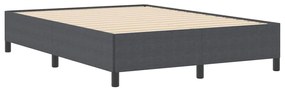Estrutura de Cama vidaXL Cinza Escuro 140x190 cm Tecido Corduroy