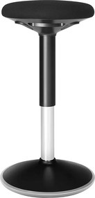Banco de trabalho escritório 360° 60-85 cm preto