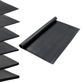 Tapete de borracha antiderrapante liso 1,2x2 m 3 mm