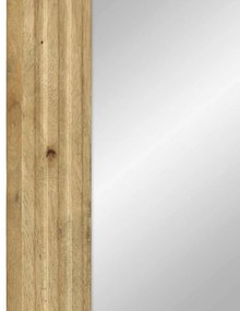 Espelho casa de banho 50x70x2,5 cm mangueira maciça castanho