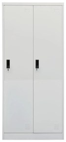 Roupeiro 80x50x180 cm aço cinzento-claro