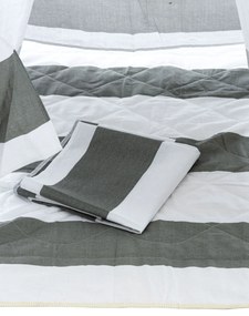 Tenda de brincar Esna às riscas 155 x 120 x 120 cm Cinzento