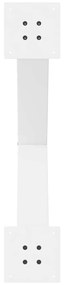 Pés para mesa de jantar em formato de X, 3 peças, branco, 70x(72-73) c