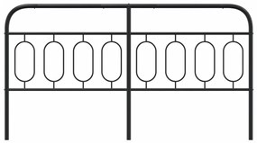 Cabeceira de cama 160 cm metal preto