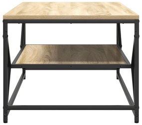 Mesa de Centro com Prateleira Carvalho Sonoma 90x50x40 cm Derivados de