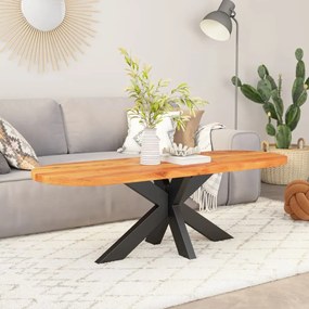 Tampo de mesa oval 90x40x2,5 cm madeira de acácia maciça