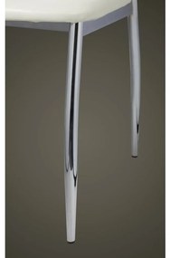 Cadeiras de jantar 4 pcs couro artificial branco
