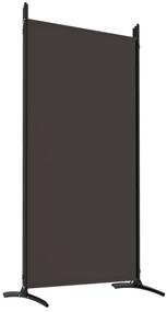 Divisória/biombo com 6 painéis 520x180 cm tecido castanho
