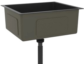 Lava-louça de cozinha artesanal aço inoxidável preto