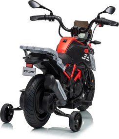 Mota eletrica para Crianças 2 a 5 anos 12V BMW G310GS Rodas EVA, vermelha