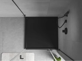 Mexen Flow base de duche quadrada slim 85 x 85 cm, preto mate - 46S708585
