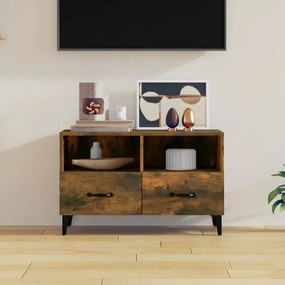Móvel de TV Calibro com 2 Gavetas e Prateleiras de 80 cm - Madeira Rús
