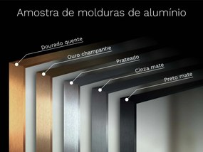 Espelho LED com moldura para casa de banho M3