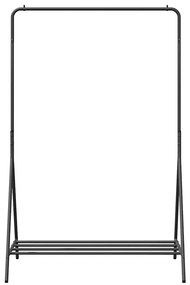 Suporte para Roupas Preto Metal Médio Armazenamento