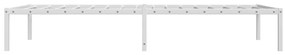 Estrutura de cama 100x200 cm metal branco