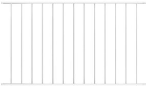 vidaXL Painel de vedação aço revestido a pó 1,63x1 m branco
