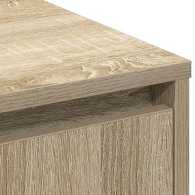 Buffet vidaXL com LED em Carvalho Sonoma - 71 x 34.5 x 75 cm - Feito d