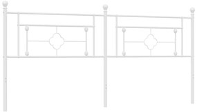 Cabeceira de cama 193 cm metal branco