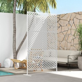 Biombo de Exterior Separador de Ambientes com 3 Peças com Padrão de Li