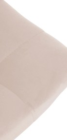 Banco de bar Jerry em veludo com estrutura cromada 87-108,5 x 43 x 46,5 cm Bege