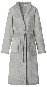 vidaXL Roupão sem Capuz Cinzeto m Flanela