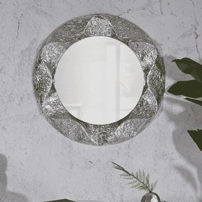 ESPELHO REDONDO Ø104X7 CM (TAMANHO INTERNO DO ESPELHO Ø70 CM) PRATEADO