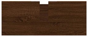 Armário casa banho 80x33x60 cm deriv.madeira carvalho castanho