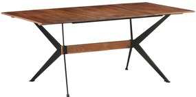vidaXL Mesa de jantar 180x90x76 cm madeira de mangueira maciça