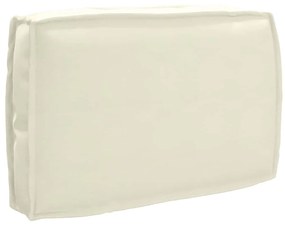 vidaXL Almofada de Pallet Creme para Encosto 60 x 40 x 12 cm Oxford