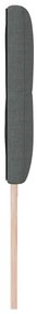 Cabeceira Tufted Cinza Escuro 200 cm Tecido