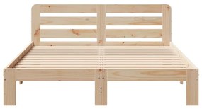 Cama sem colchão 120x200 cm madeira de pinho maciça