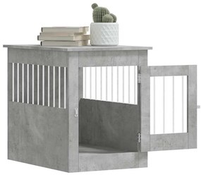 Móvel casota para cão 55x80x68 derivados madeira cinza-cimento
