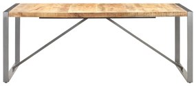 Mesa de jantar 200x100x75 cm madeira de mangueira maciça áspera