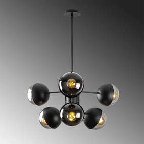 Chandelier Karsor – Preto – 64 x 64 cm