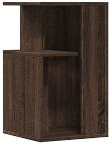 Mesa de apoio 35x35x60cm derivados de madeira carvalho castanho