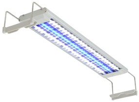 42463 vidaXL Iluminação aquário LED 50-60 cm alumínio IP67